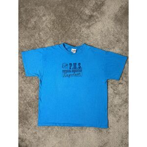 Vintage Mens‎ Tshirt Blue 2005 Napoleon Physical Education T-shirt Y2K  Size XL